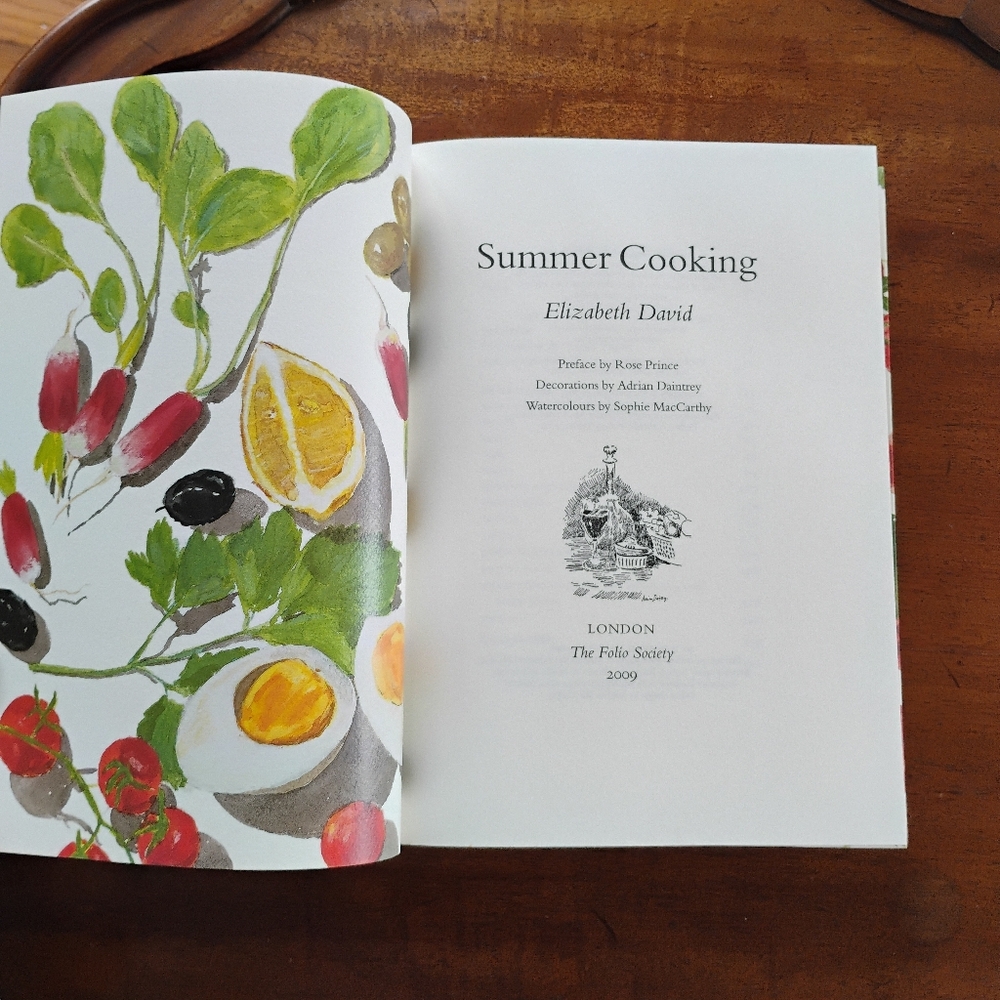 Summer Cooking by Elizabeth David - Illustrated Cookbook